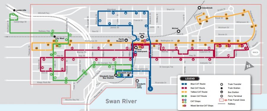 Perth CAT map - free bus.jpg